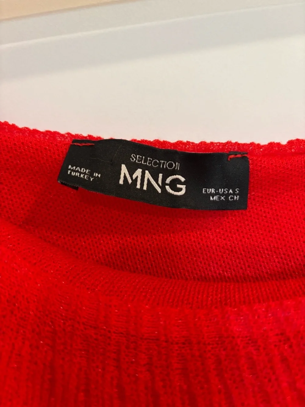 Mango One-Shoulder Red Ruffle Camisole - Picture 2 of 2